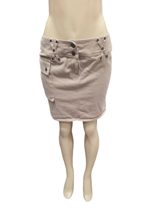 Armani Jeans Dresses & Skirts - Armani Jeans Khaki Denim Mini‎ Skirt Comfort Fit Size 8